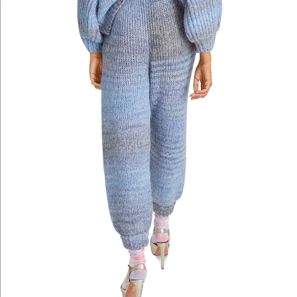 Love Shack Fancy Blossom Pant Blue Xs
